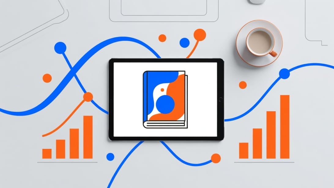 Abstract ebook marketing cover setup