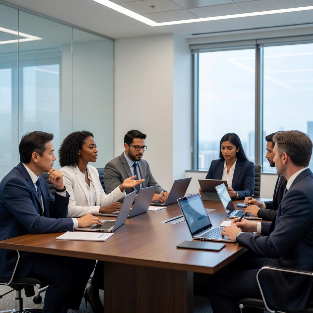 B2B buying committee meeting