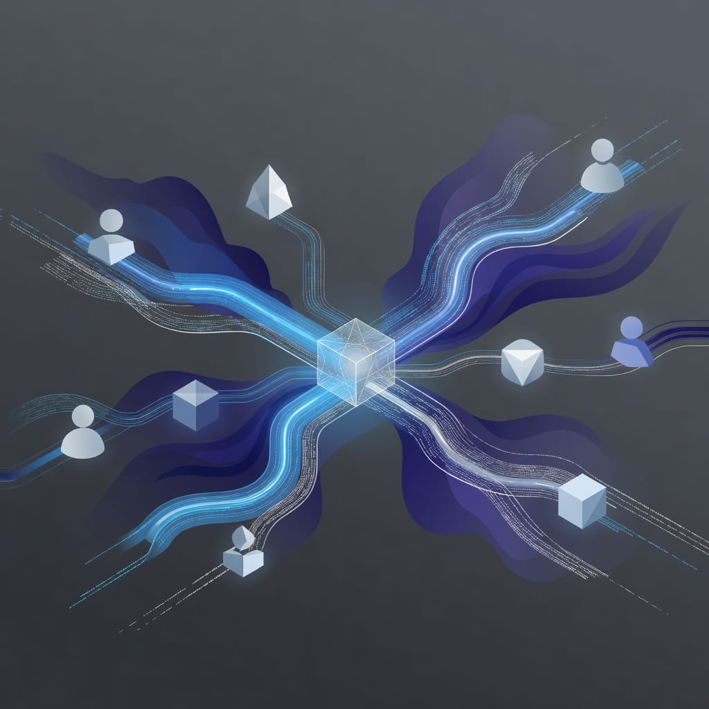 Illustration of identity verification data flow and privacy protection across background check providers
