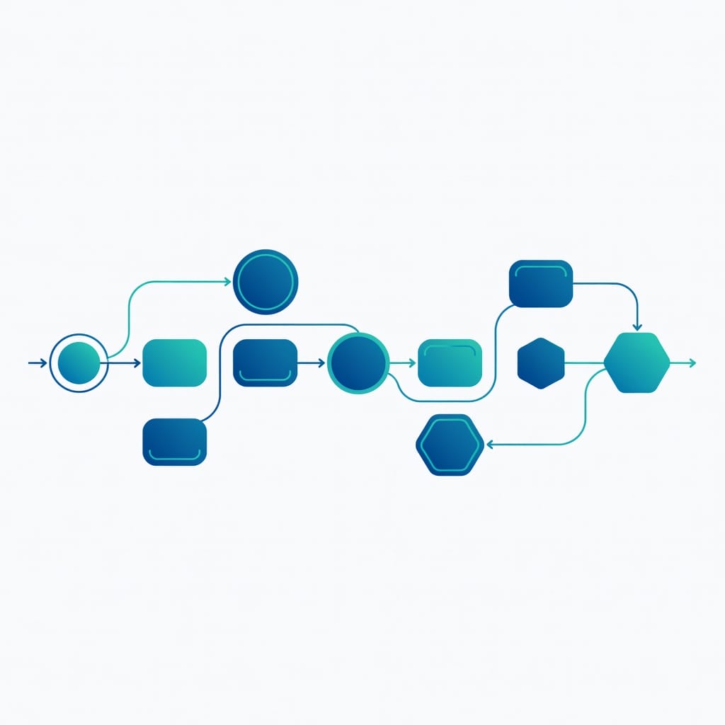 Customer journey workflow from awareness to purchase decision