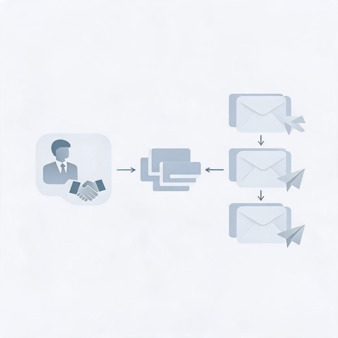Multi-channel outreach stack showing LinkedIn prospecting and cold email sequences working together