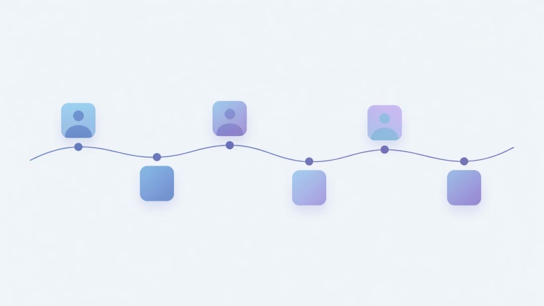 Illustration of a LinkedIn connection request moving through a six month pending timeline.