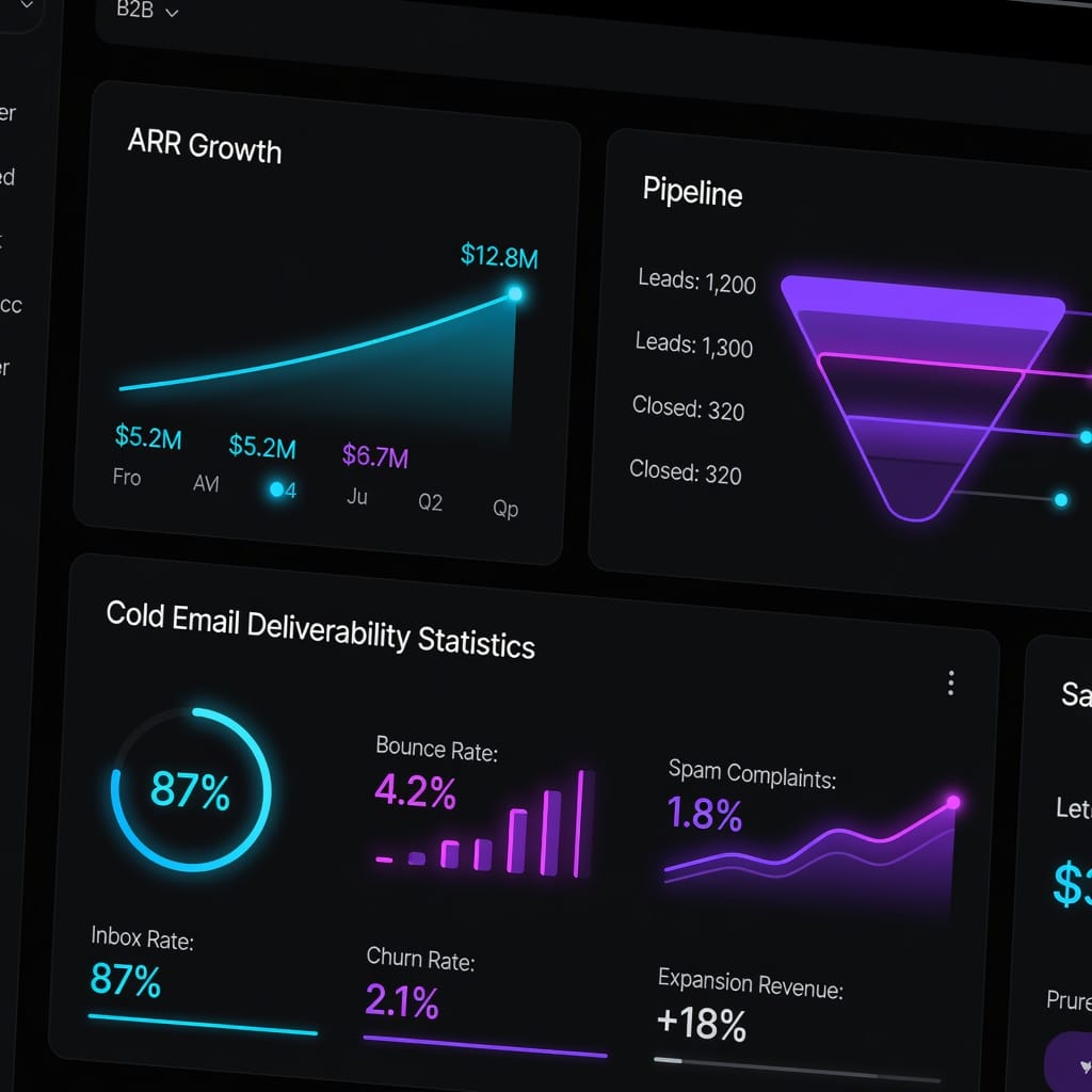 SaaS metrics and pipeline dashboard