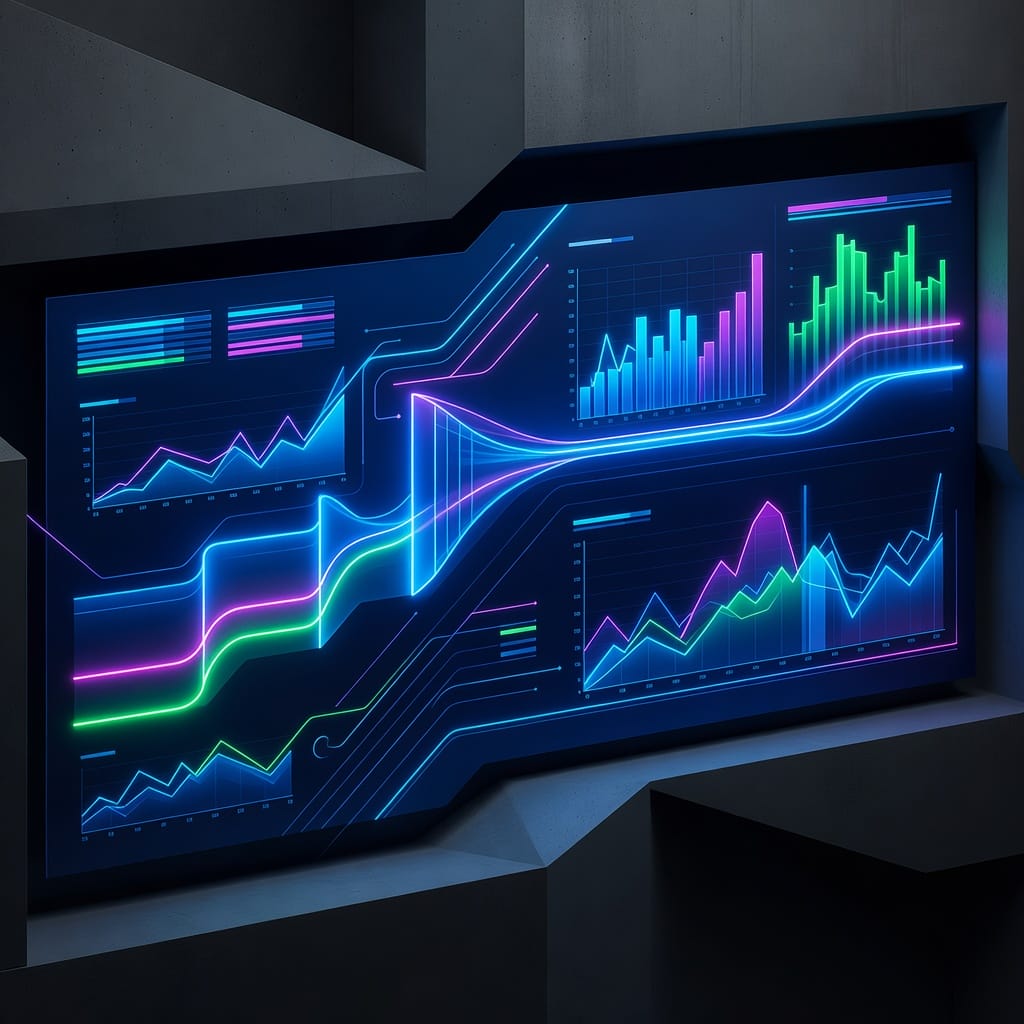 Sales pipeline analytics dashboard with revenue metrics and deal stages