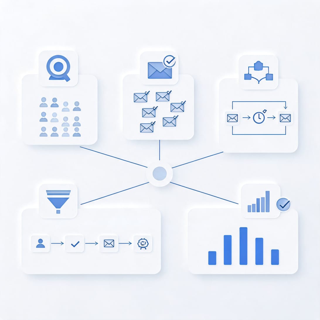 Snov review platform overview with lead finder, verifier, sequences, CRM, and deliverability modules