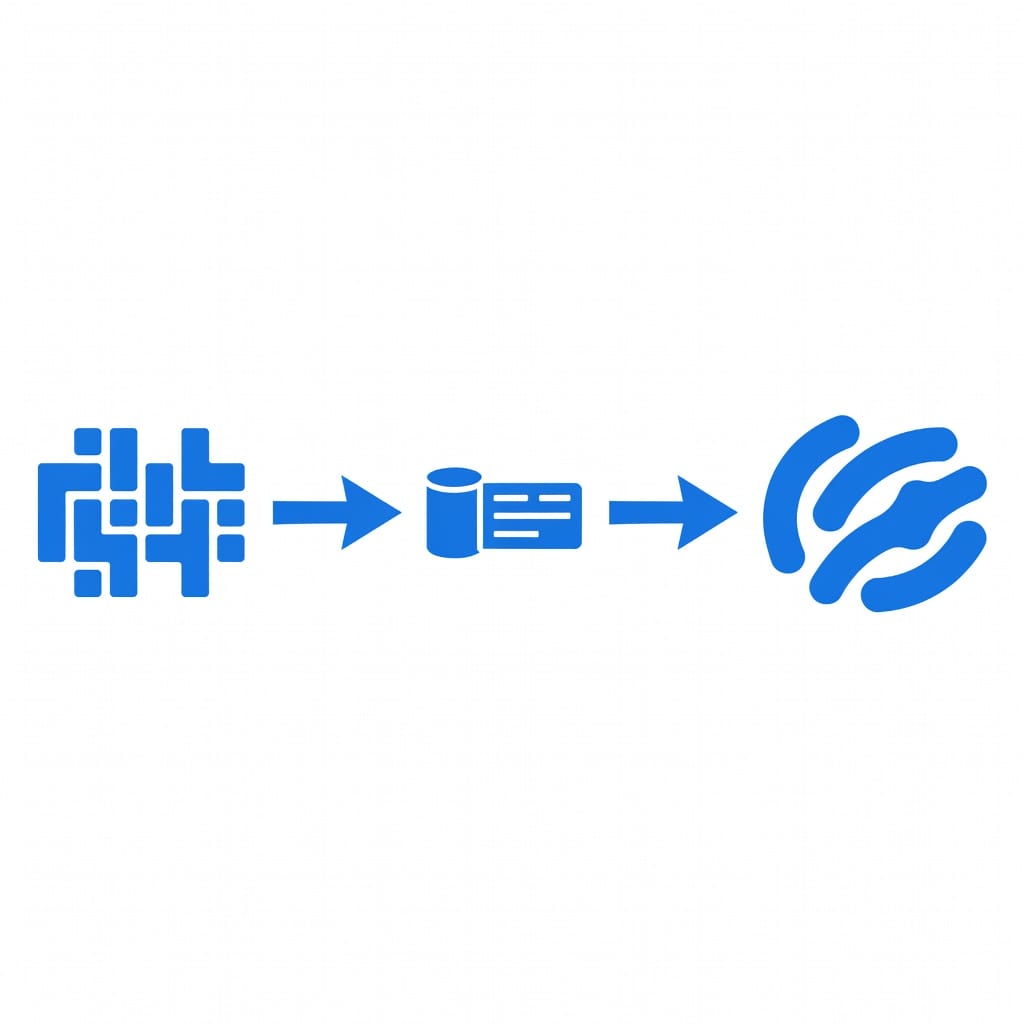Diagram showing how reverse DNS lookup works: IP address to PTR record to domain name