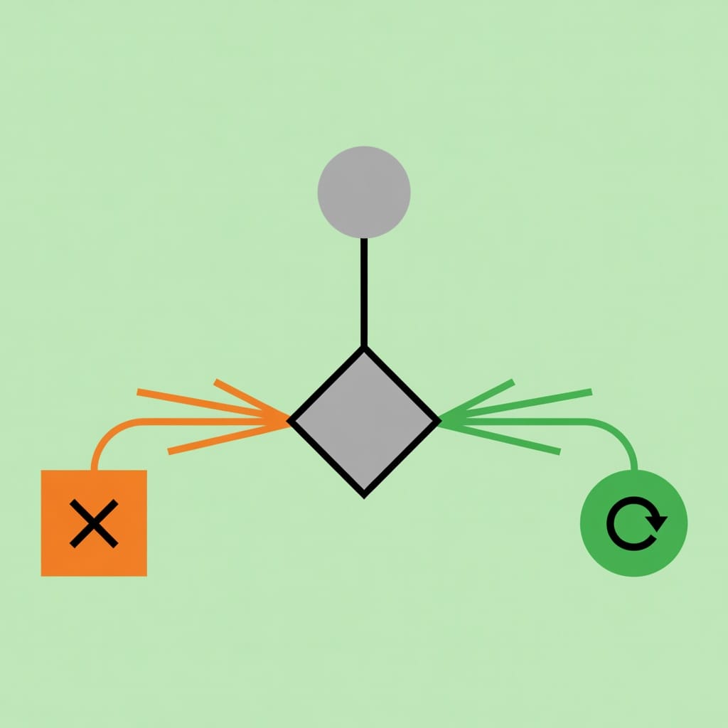 Decision diagram showing hard bounce versus soft bounce classification