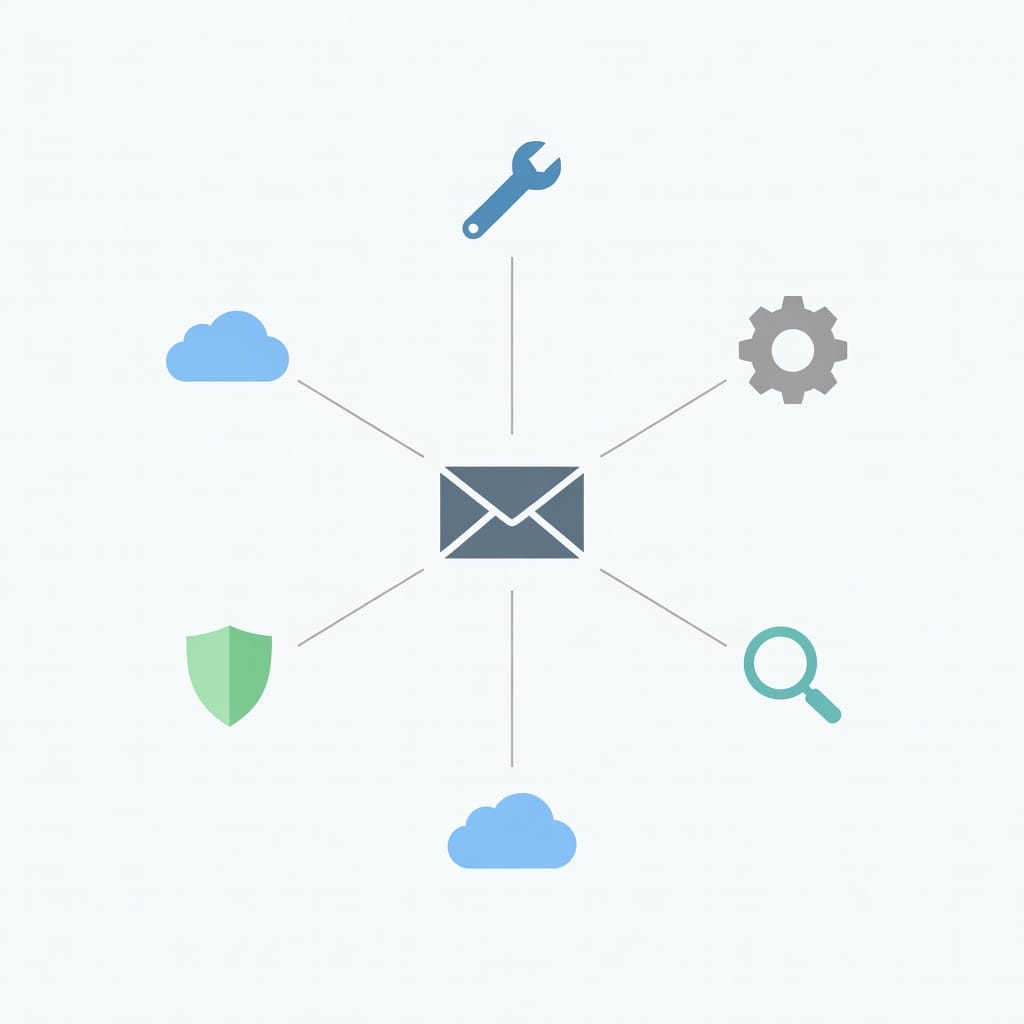 Feature comparison diagram showing Mailivery against alternative email warmup tools