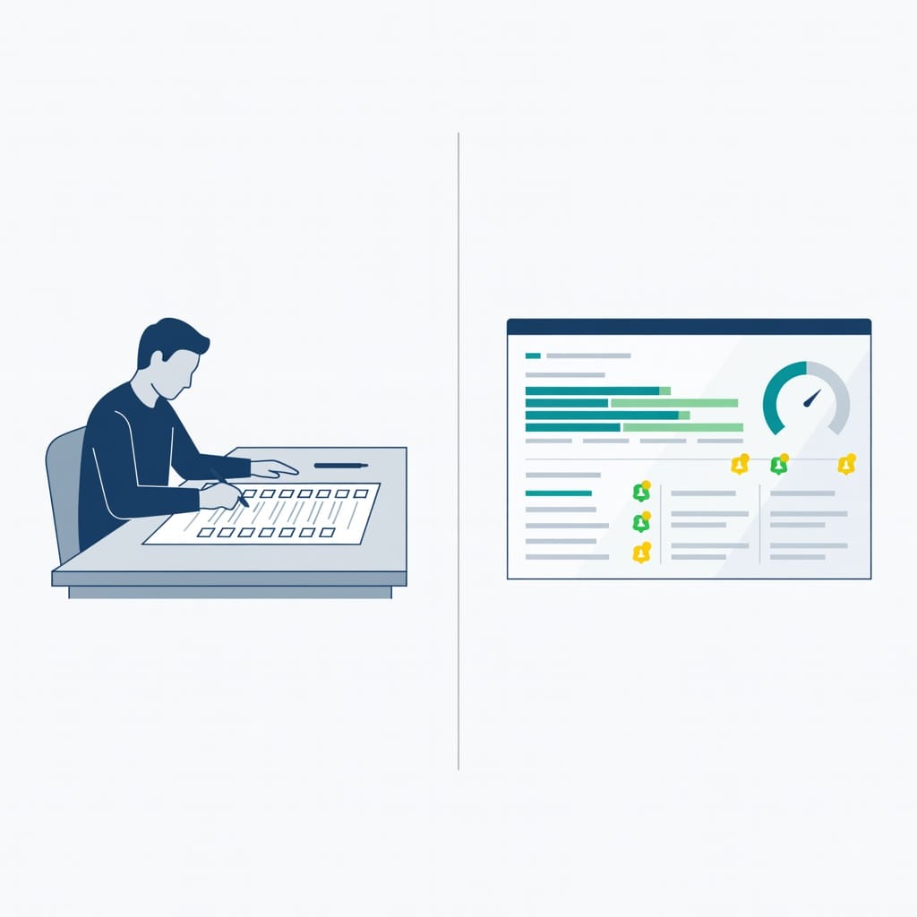 Comparison of manual versus automated email deliverability monitoring