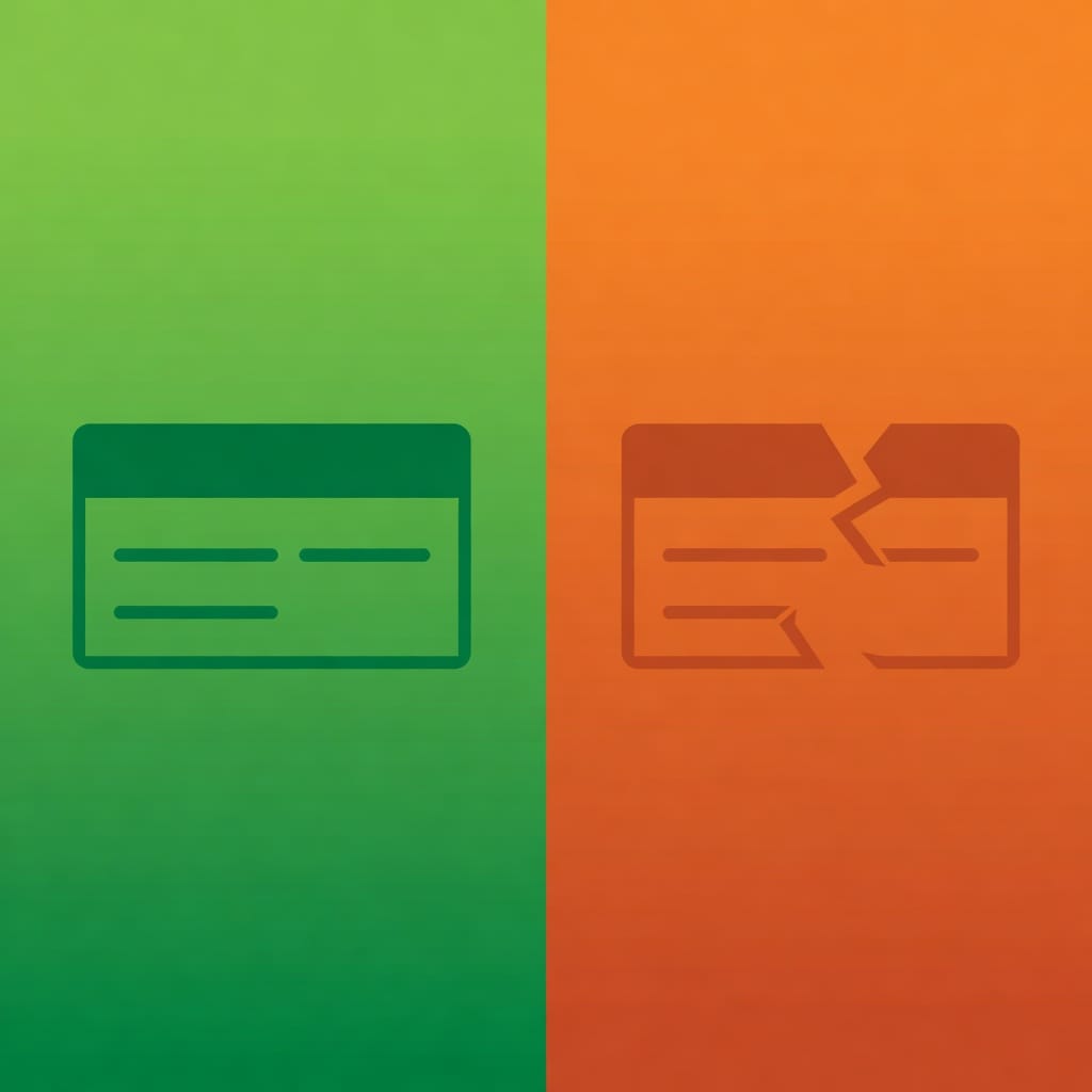 Data quality comparison showing accurate versus outdated contact data