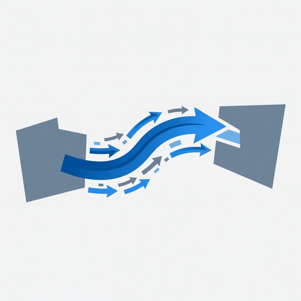 Data migration workflow illustration showing moving from GMass to a new cold email platform