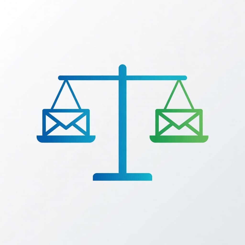Decision matrix visual helping users choose between email warmup tools