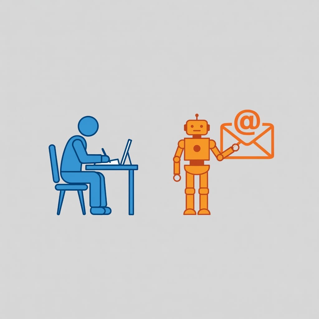 Comparison of manual versus automated email follow-up processes