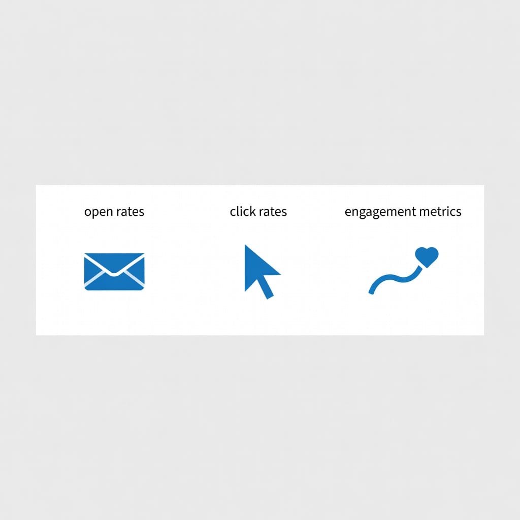 Email tracking analytics dashboard showing open and click engagement metrics