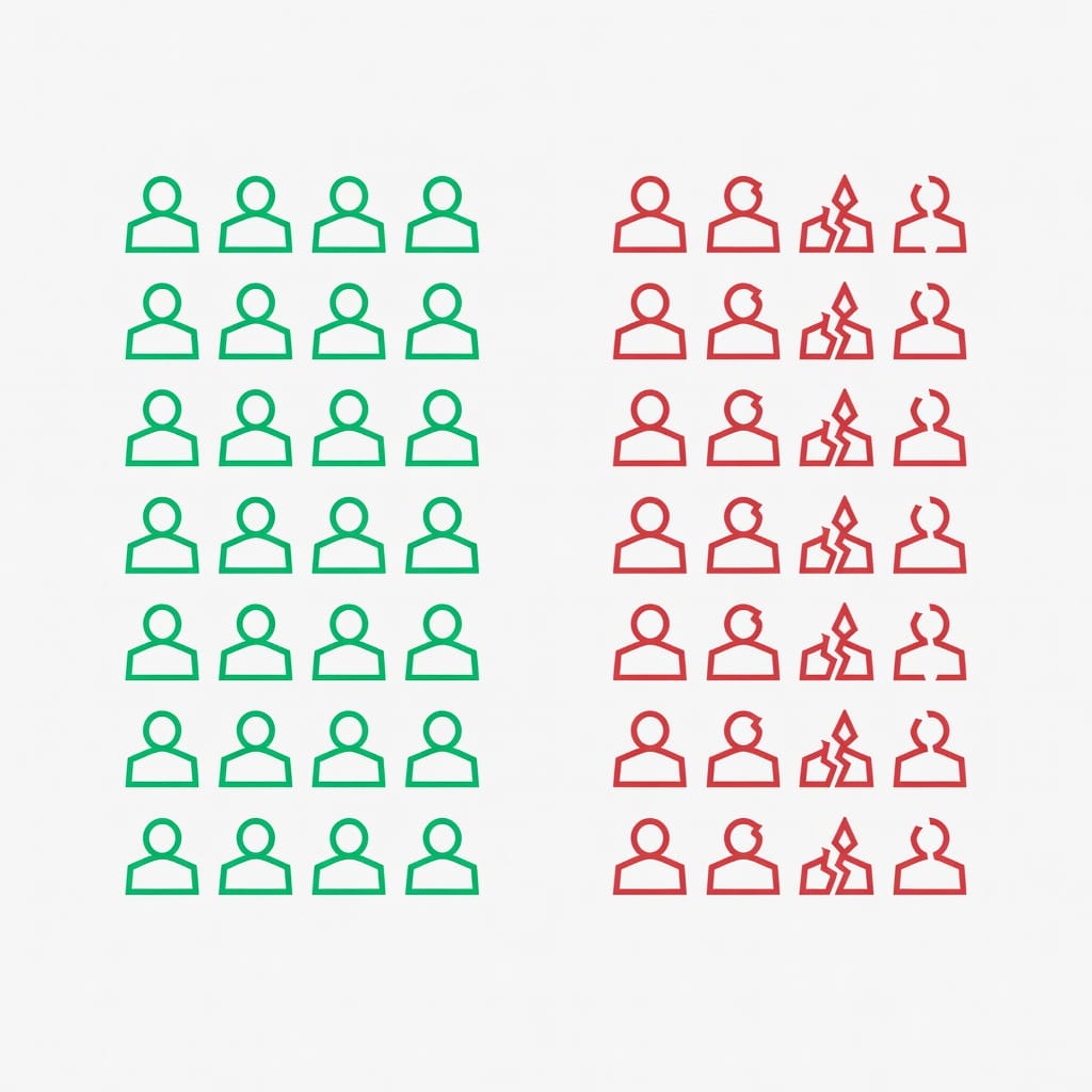 Data quality comparison showing accurate versus outdated lead data