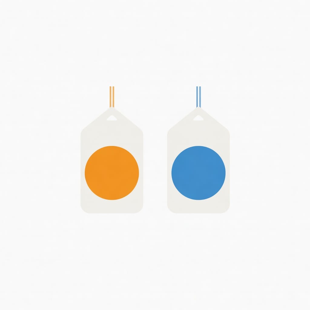 Visual comparison of pricing tiers between two email warmup services