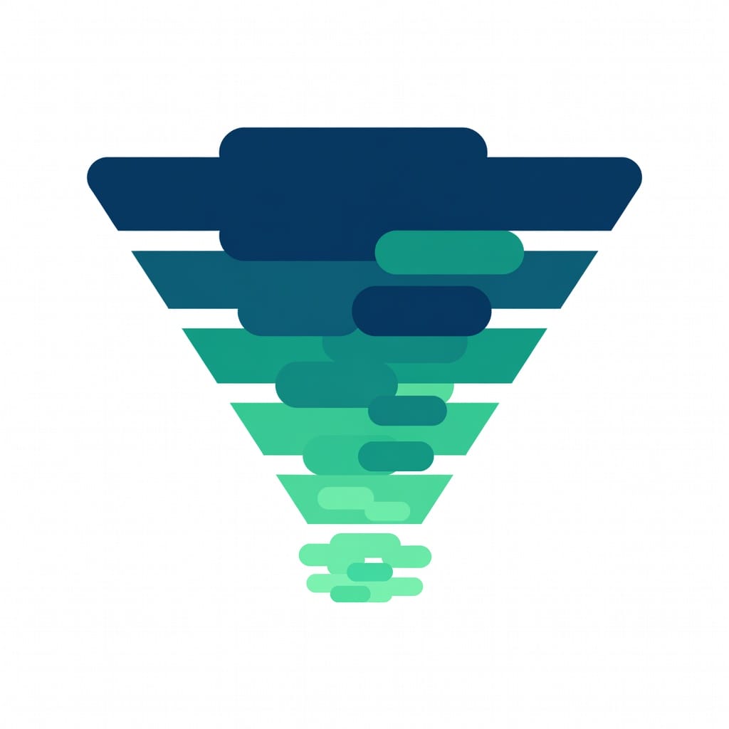 Lead qualification funnel showing the transition from raw lead to qualified prospect with scoring stages